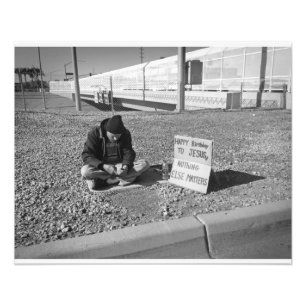 Happy Birthday Jesus Fotodruck