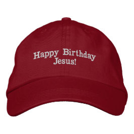 Happy Birthday Jesus! Hat Bestickte Baseballkappe