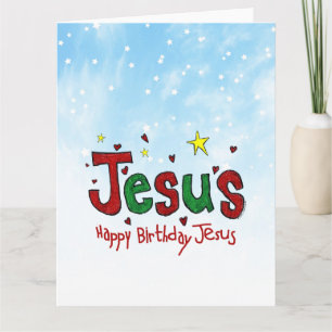 Happy Birthday Jesus Karte