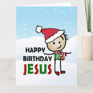 Happy Birthday Jesus Karte