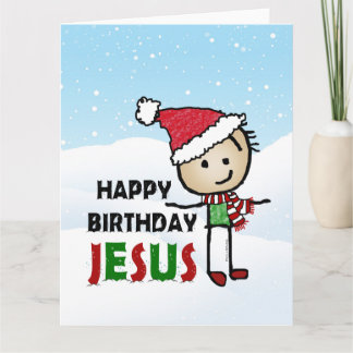 Happy Birthday Jesus Karte