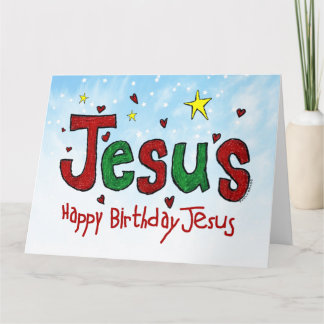 Happy Birthday Jesus Karte