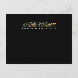 Happy Birthday Jesus Merry Christmas Xmas Gift Postkarte