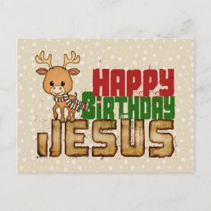 Happy Birthday Jesus Postkarte