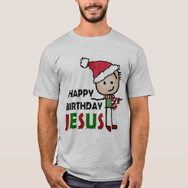 Happy Birthday Jesus T-Shirt (Vorderseite)