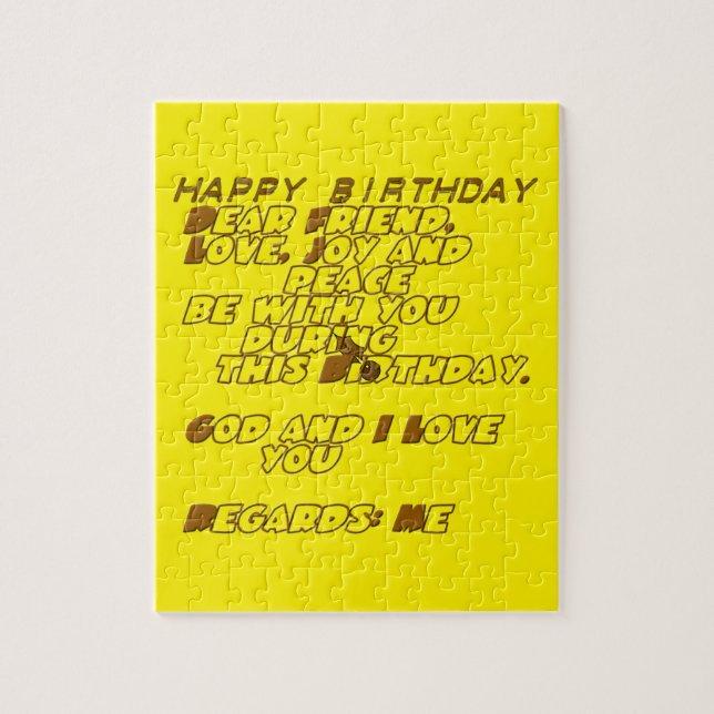 Happy Birthday Jigsaw Puzzle (Vertikal)