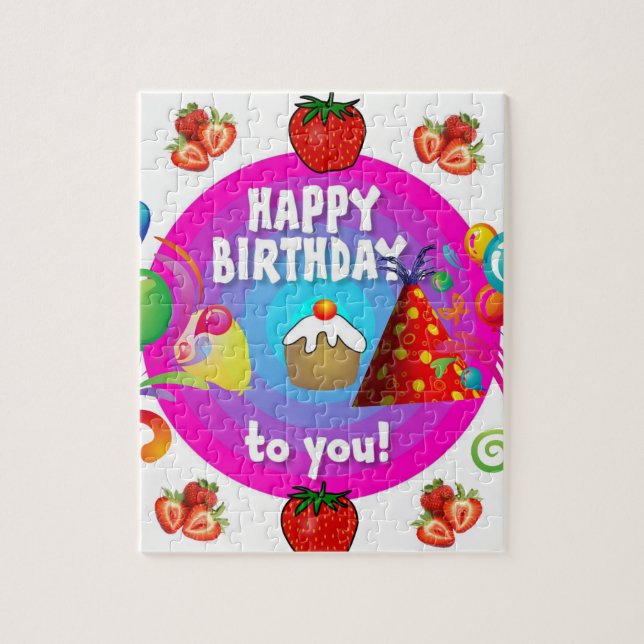 Happy Birthday Jigsaw Puzzle (Vertikal)