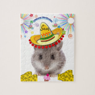 Happy Birthday Jigsaw Puzzle Mice