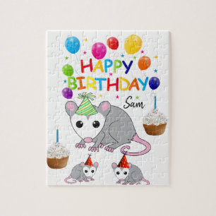 Happy Birthday Jigsaw Puzzle Possum