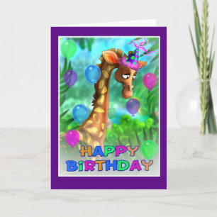 Happy Birthday Jungle style 005 Karte