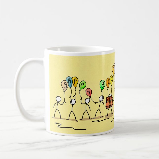 "Happy Birthday" Kaffeepause Tasse (Links)
