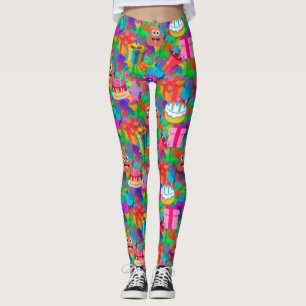 Happy Birthday Kaka-Emoji-Leggings Leggings