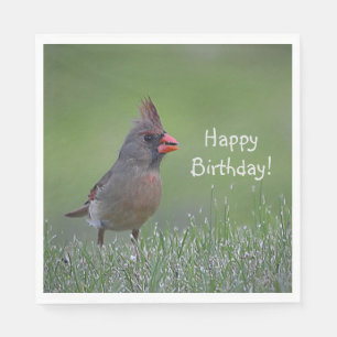 Happy Birthday Kardinal Serviette