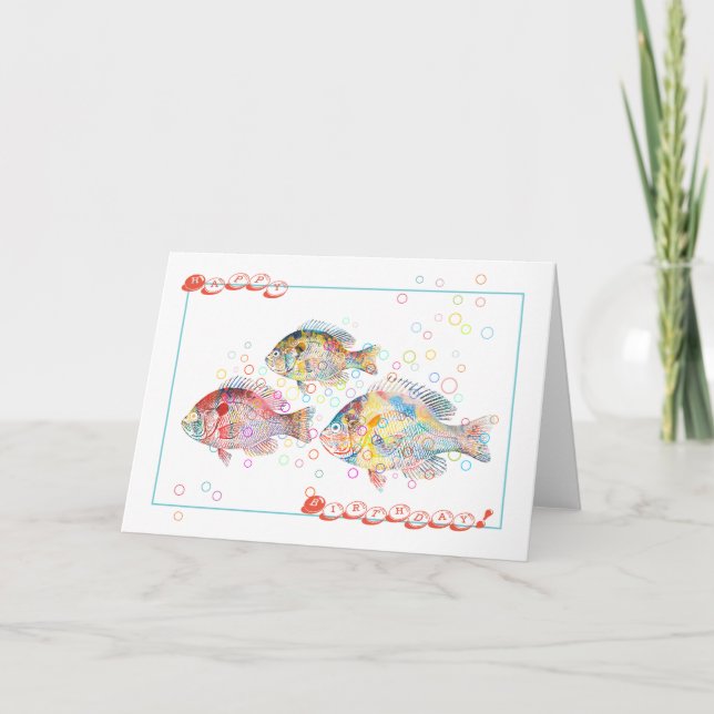 Happy Birthday Karte (Vorderseite)