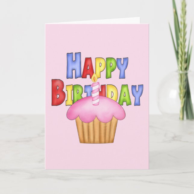 Happy Birthday Karte (Vorderseite)