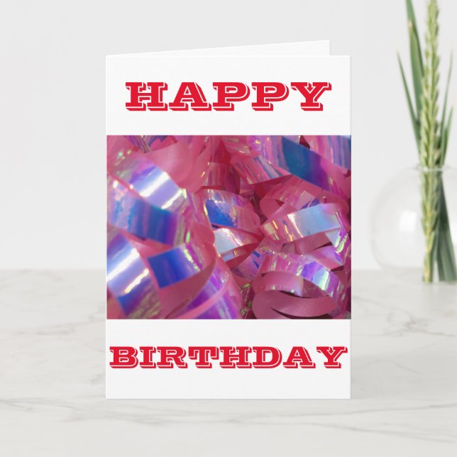 HAPPY BIRTHDAY KARTE (Vorderseite)