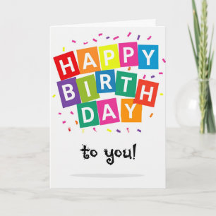 Happy Birthday Karte
