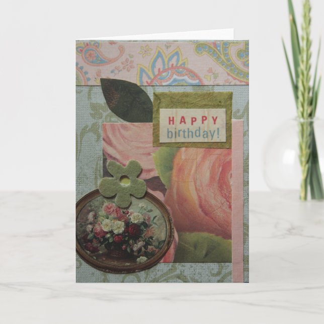 Happy Birthday Karte (Vorderseite)