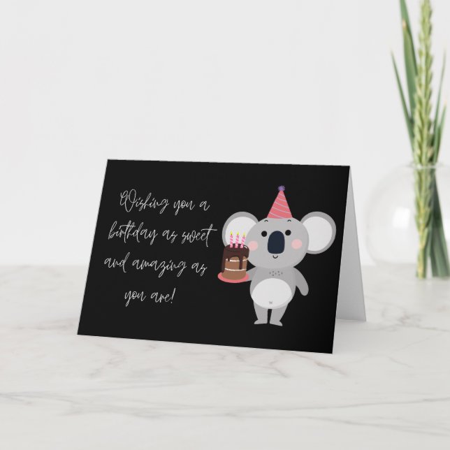 Happy Birthday Karte (Vorderseite)