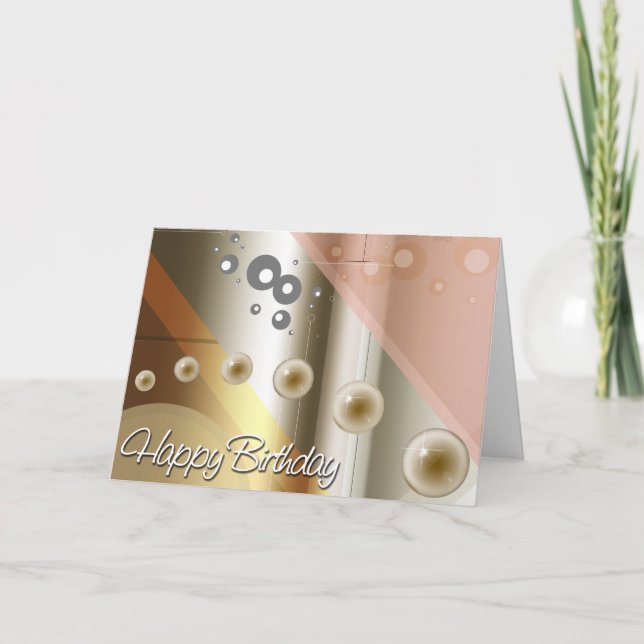 Happy Birthday Karte (Vorderseite)