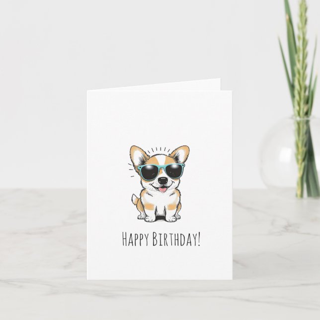 Happy Birthday Karte (Vorderseite)