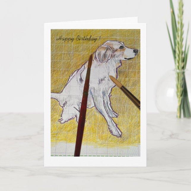 Happy Birthday Karte (Vorderseite)