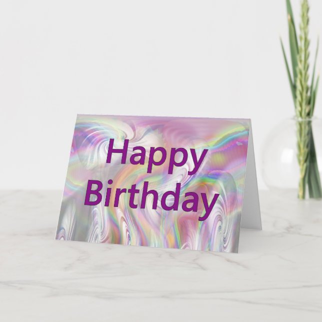 Happy Birthday Karte (Vorderseite)