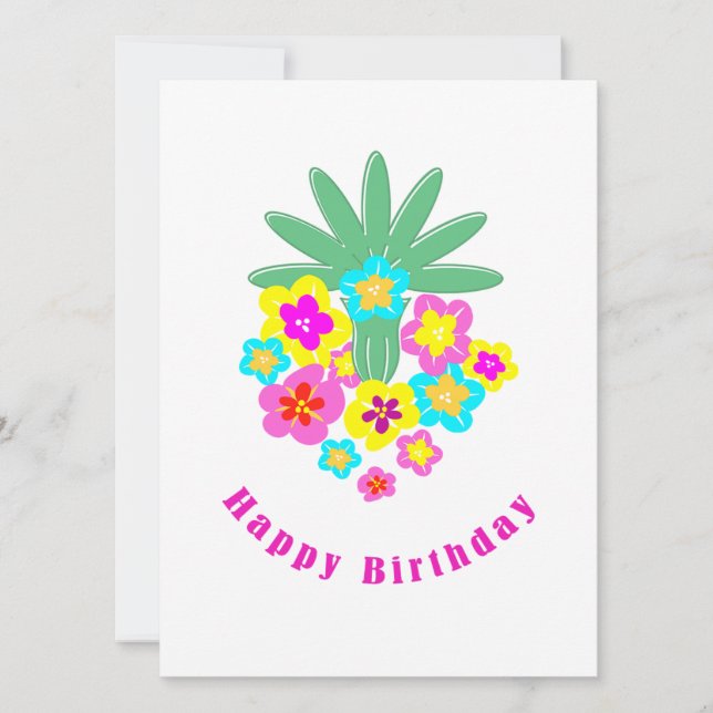Happy Birthday Karte (Vorderseite)