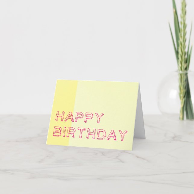 Happy Birthday Karte (Vorderseite)