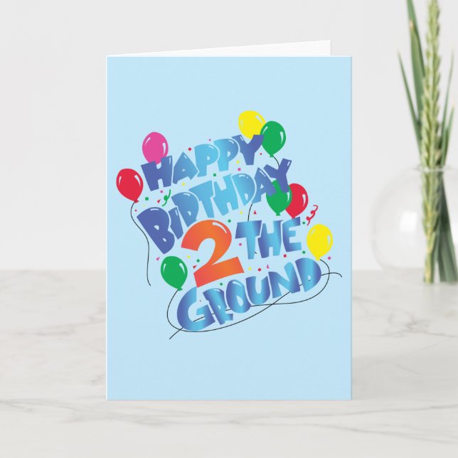 Happy Birthday Karte (Vorderseite)