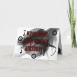 Happy Birthday Karte<br><div class="desc">Musical note and records, for the musician on your list</div>
