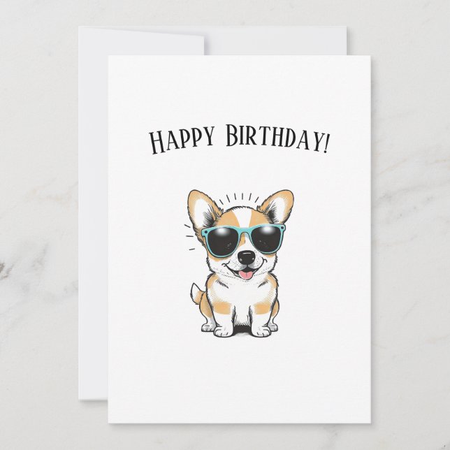 Happy Birthday Karte (Vorderseite)
