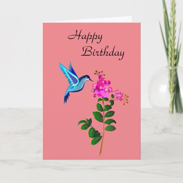 Happy Birthday Karte (Vorderseite)