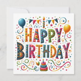 Happy Birthday Karte