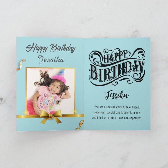 HAPPY Birthday Karte (Innenseite)