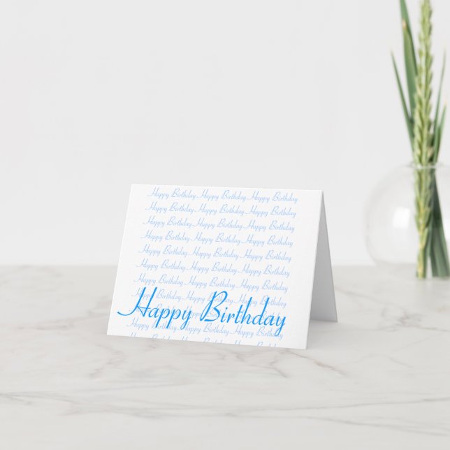 Happy Birthday Karte (Vorderseite)
