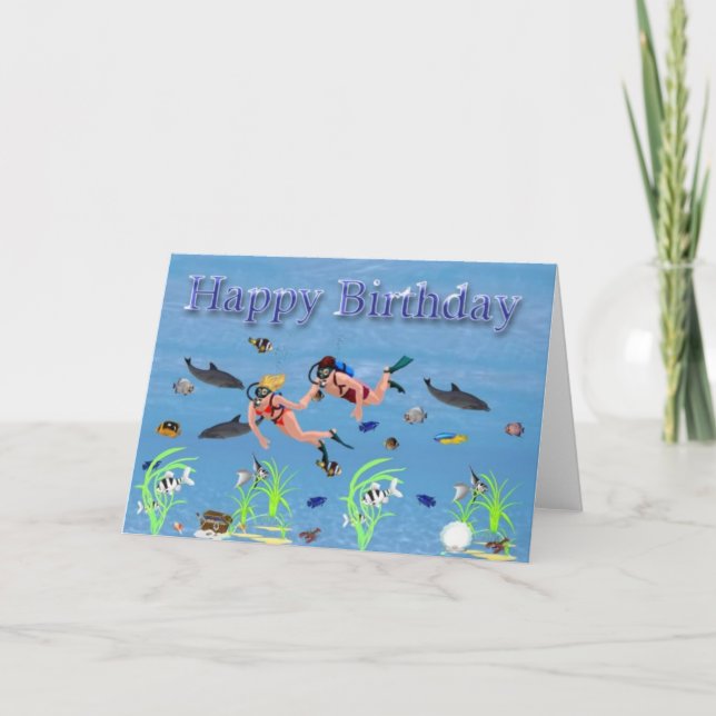 Happy Birthday Karte (Vorderseite)