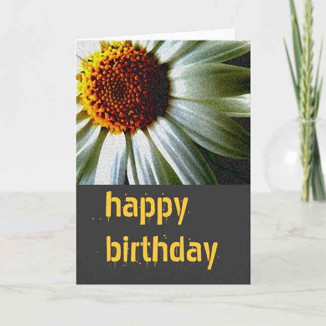 Happy Birthday Karte (Vorderseite)