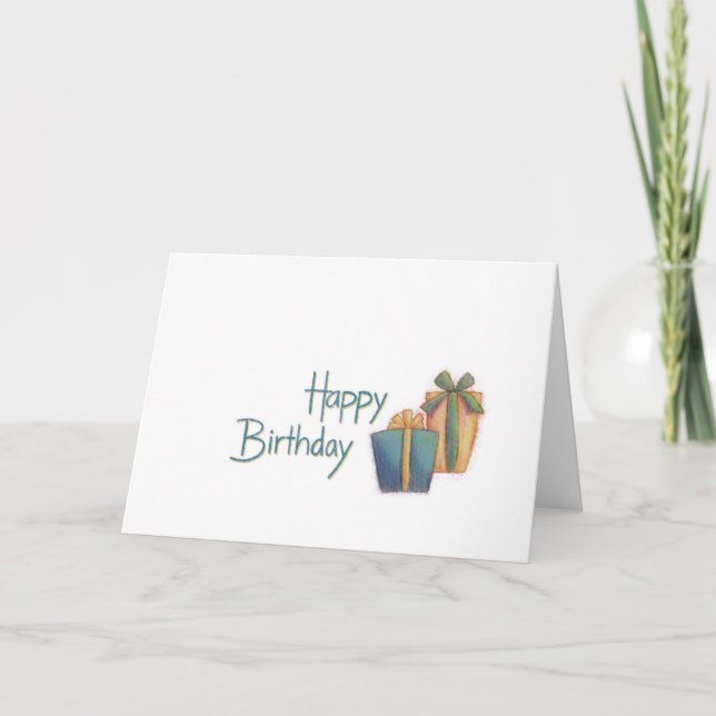 Happy Birthday Karte (Vorderseite)