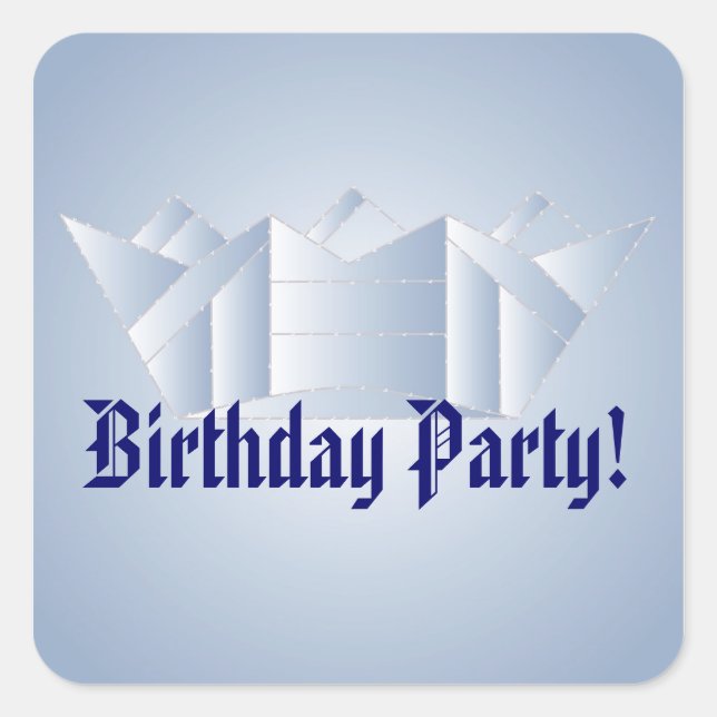 Happy Birthday King Sticker (Vorderseite)