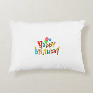 Happy Birthday" Kissendesign Dekokissen