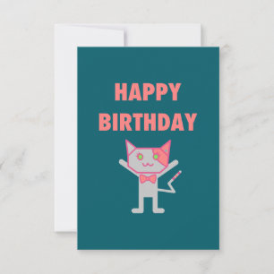 Happy Birthday Kitty Aquamarin