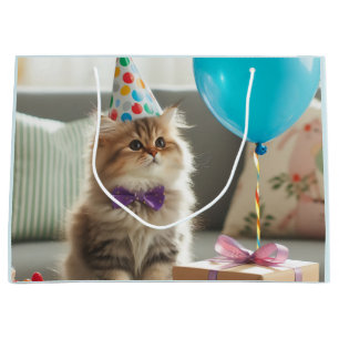 Happy Birthday Kitty Cat Große Geschenktüte