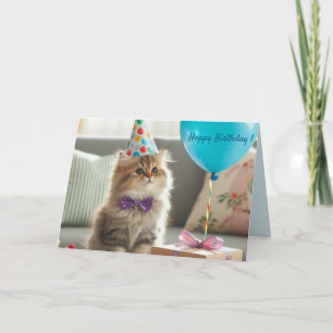 Happy Birthday Kitty Cat Karte