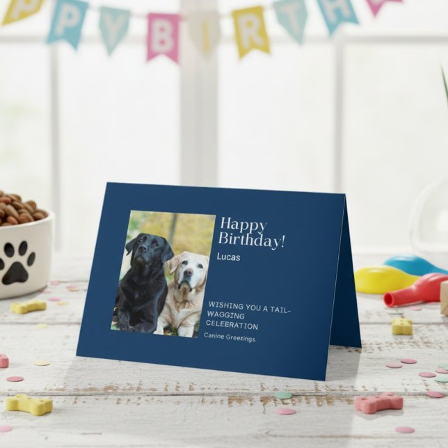 Happy Birthday Labrador Buddies Grußkarte Karte (Happy Birthday Lab Buddies Greeting Card)