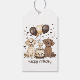 Happy Birthday Labrador Retriever Hunde Geschenkanhänger
