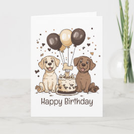 Happy Birthday Labrador Retriever Hunde Karte