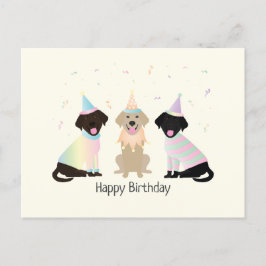 Happy Birthday Labrador Retriever Hunde Postkarte