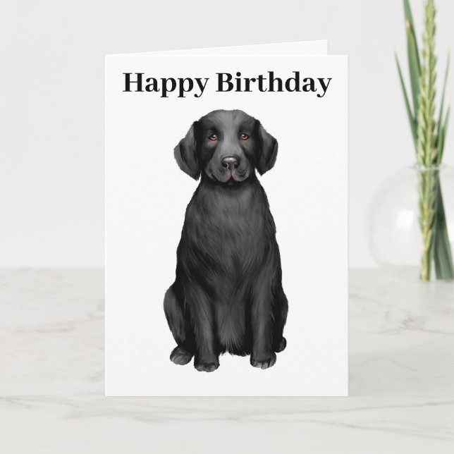Happy Birthday Labrador Retriever Karte (Vorderseite)