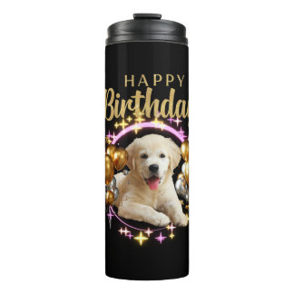 Happy Birthday Labrador Retriever Thermosbecher